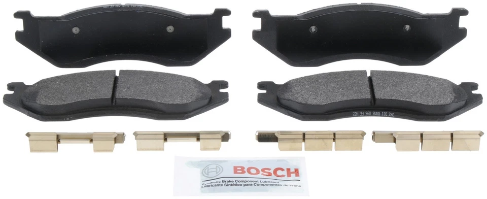 Conjunto de pastilhas de freio a disco Bosch dianteiro BE966H para 2003-2006 Dodge Durango Ram 1500 - Imagem 2 de 4