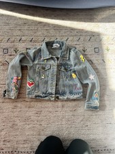 Lola + The Boys Girls Size 6 Denim Jacket Good Vibes Only