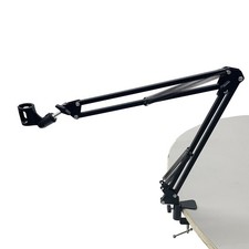 Mic Microphone Suspension Boom Scissor Arm Stand Holder for Studio Broadcast