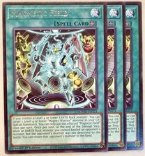 Yugioh! 3x Magnetic Field MZMU-EN111 Rare 1st Ed NM