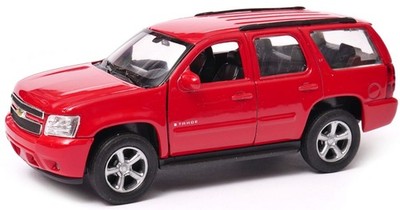 Welly 2008 Chevrolet Tahoe Red 1:34 1:39 Scales 4.5 Inch Diecast Model in Box