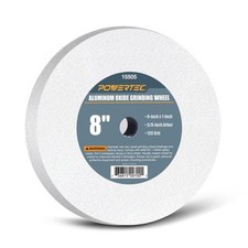 POWERTEC Bench Grinder Wheel 8 Inch 120 Grit, White 8 inches x 1 inch