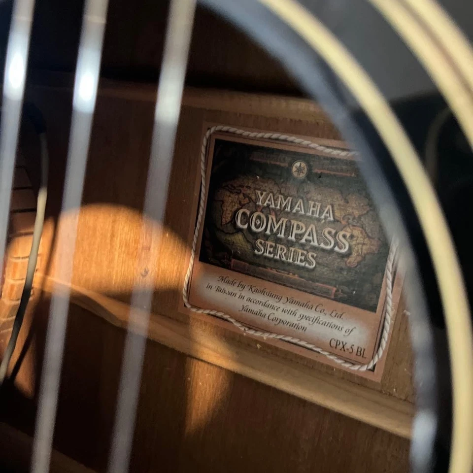 YAMAHA guitar electric acoustic CPX-5 BL - Image 4 of 4