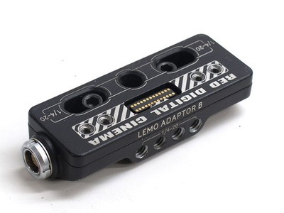 Red Lemo Adaptor B - use DSMC2 Touch LCD Pogo on DSMC Lemo camera 720-0038