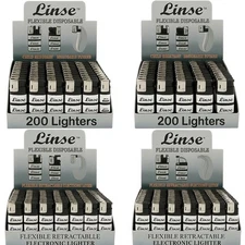 200 Disposable lighters - Bulk Wholesale Lighter Lot -  Adjustable Butane