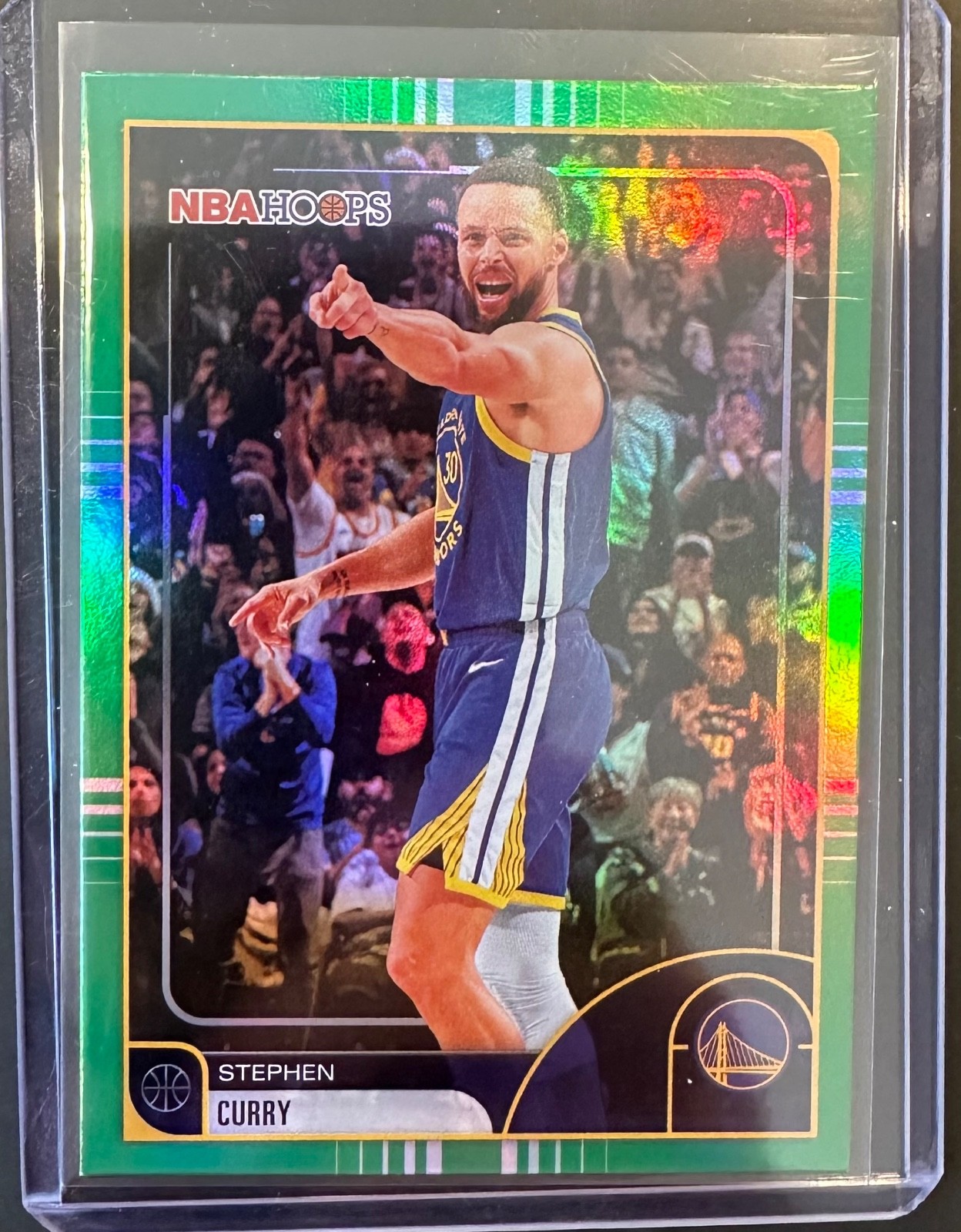 2025-26 NBA Hoops Stephen Curry #141 Green Foil parallel 