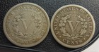 PAIR OF HARDER TO FIND V NICKELS, 1884 AND 1888 — photo 4