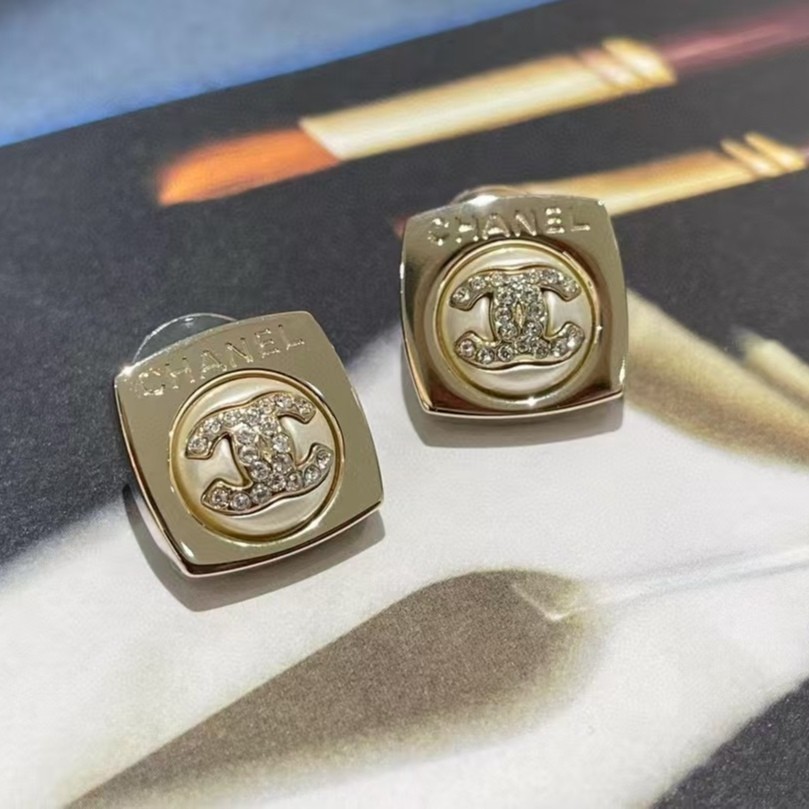 Authentic CHANEL Coco Mark stud Earrings - image 12