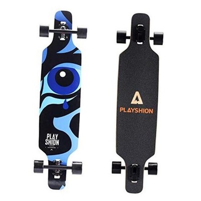 Longboard Skateboard Cruiser | 39'' Drop Through Long Board | 39''/ Blue Tear