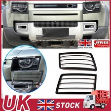 Metal Headlight Protectors Cover Grille For Land Rover Defender L663 2020-2024