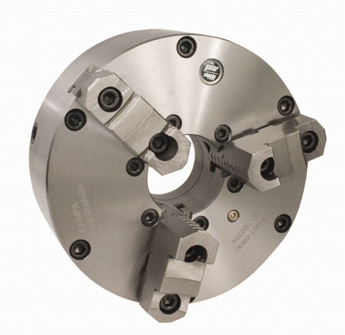 8" GATOR Lathe Chuck 3 Jaw Semi Steel TRU ADJ With Plate 1-151-0800