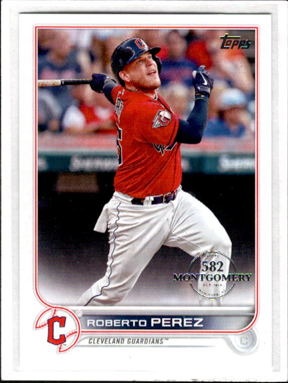 2022 Topps 582 Montgomery Club Foil Stamped Roberto Perez  #618 Guardians