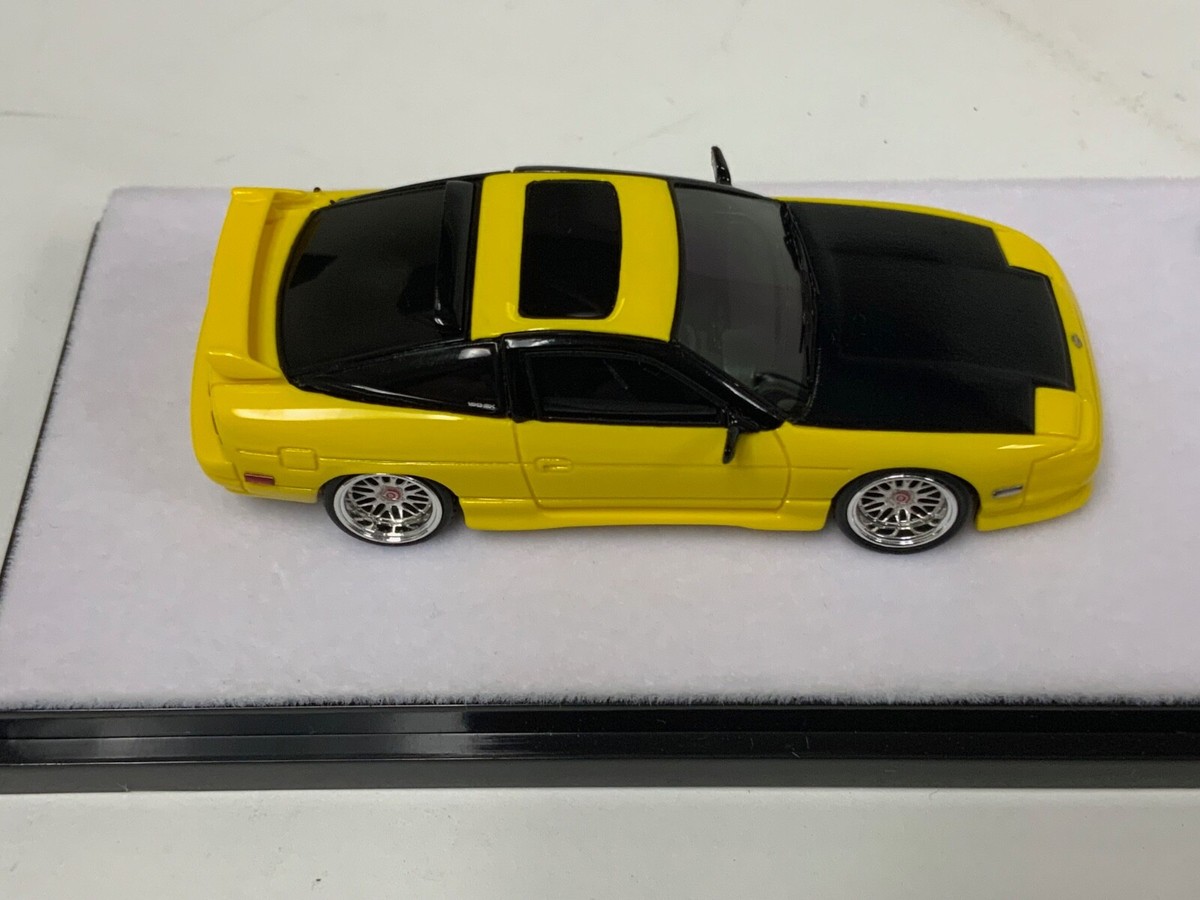 1/64 YM Models 404 Error Nissan 180SX in Yellow Black Hood