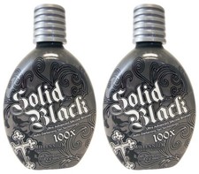 2 Millennium Tanning SOLID BLACK 100X Bronzer Dark Tan Bed Lotion