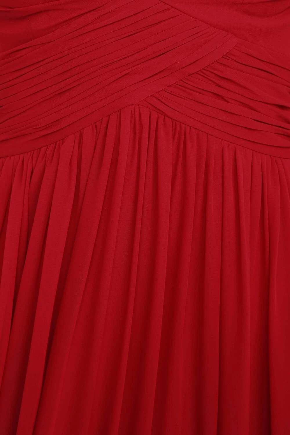 Maxi abito Lulus rosso spalle scoperte scollo a cuore spacco davanti San Valentino