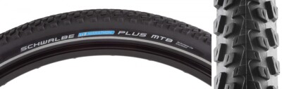 SCHWALBE TIRE SCHWALBE MARATHON PLUS MTB PERF TWIN SMARTGUARD 26x2.1 BK/BK/REF