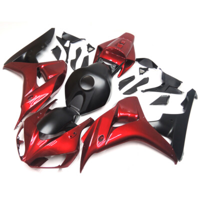 Dark Red Black Plastics Fairing Kit For Honda CBR1000RR 2006 2007 ABS Bodywork