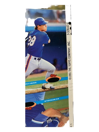 Vintage Lots Of (4) 1991 Topps Uncut Sheet Of Baseball Cards 30.5”X 40” - Bild 17 von 23