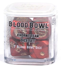 KHORNE TEAM BLOOD BOWL DICE 40K WARHAMMER AGE OF SIGMAR USED