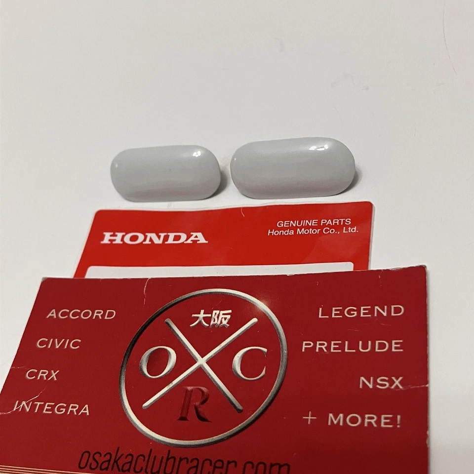 OEM Honda EG EK Civic Del Sol DC2 Integra Front License Plate Hole Cap Plugs NEW Foto 3 de 4