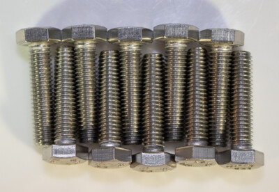 M6 X 1.0 X 35mm Stainless Steel Hex Head Bolts Qty 10