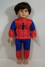 Spiderman Halloween Pajamas Doll Clothes For 18” American Girl or Logan (Debs*)
