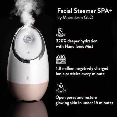 Facial Steamer SPA+ Multi-Functional Nano Ionic Facial Sauna & Humidifier - NEW