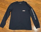 Vineyard Vines T-Shirt Men’s M Blue Sleeve Spellout Whale Graphic Pocket L/S