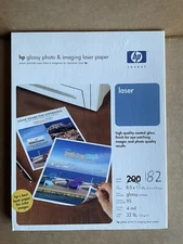 New HP Glossy Photo & Imaging Laser Paper 182 Sheets , 8.5 x 11 , 32 lb , 4 Mil