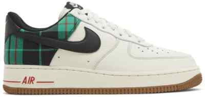 Nike Air Force 1 '07 LX ''Stadium Green Plaid'' White DV0791-100 Men's Size 12