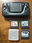 Sega Game Gear Bundle With 3 Games. 2110G. Pac Attack, Tazmania, Columns.