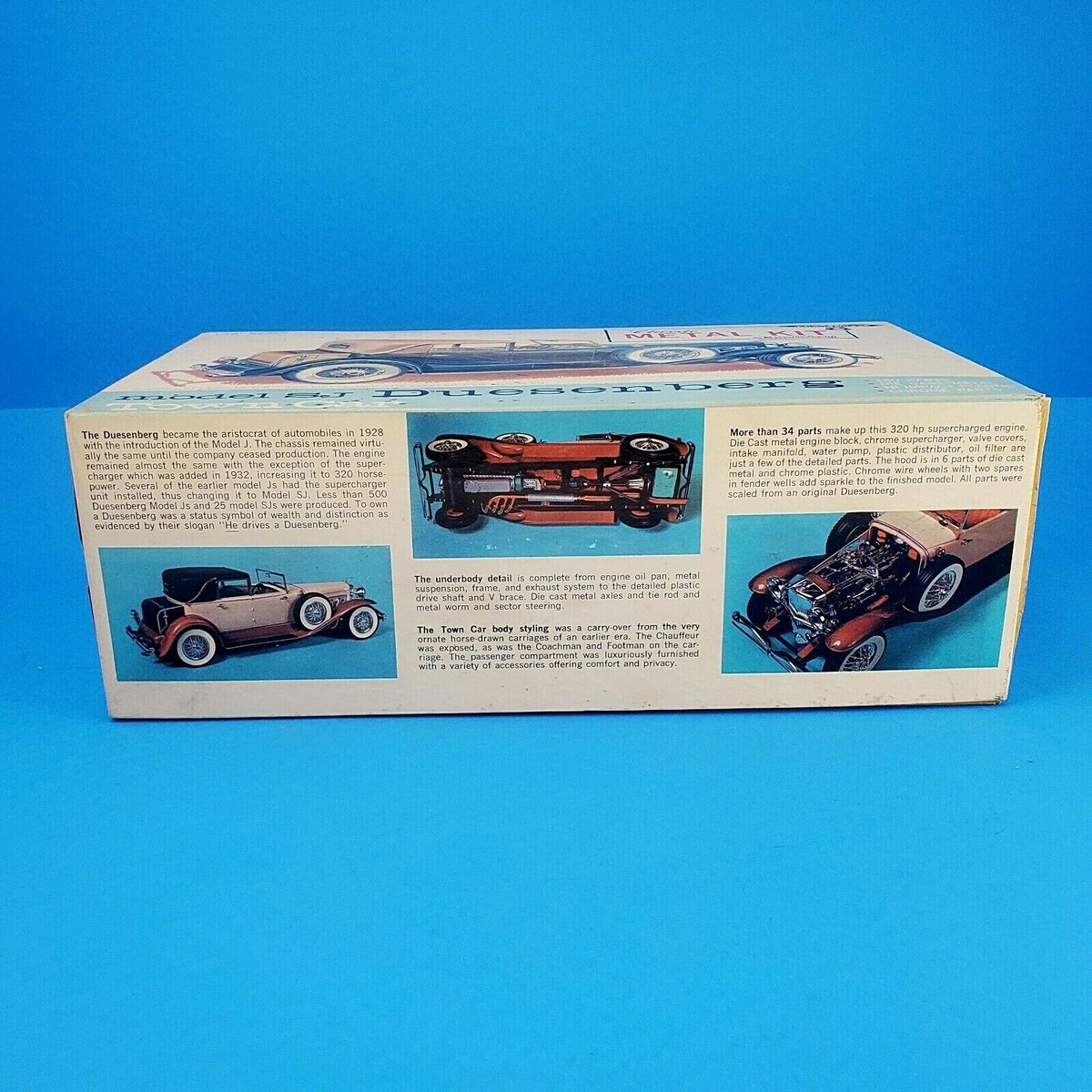 Vintage HUBLEY SJ Duesenberg Classic Metal Model Kit No