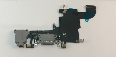 Für iPhone 6S LADEBUCHSE LIGHTNING DOCK CONNECTOR GRAU #K2