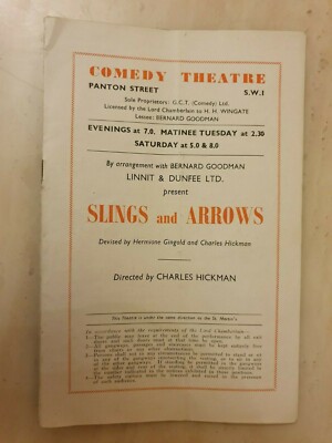 SLINGS AND ARROWS - JOHN HEWER GWEN CHERRELL MONICA MALLORY CHRISTOPHER HEWETT
