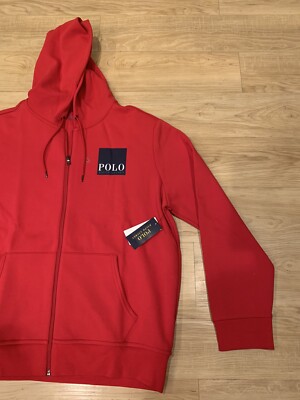 Polo Ralph Lauren Men's Double Knit Tech Fleece Box Logo Full-Zip
