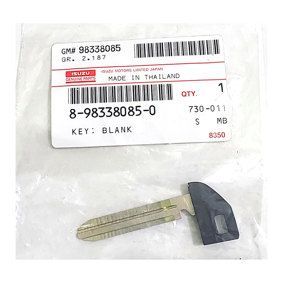 Blank Key Genuine Isuzu D-Max Mu-X 2020-2024 #8983380850 | eBay
