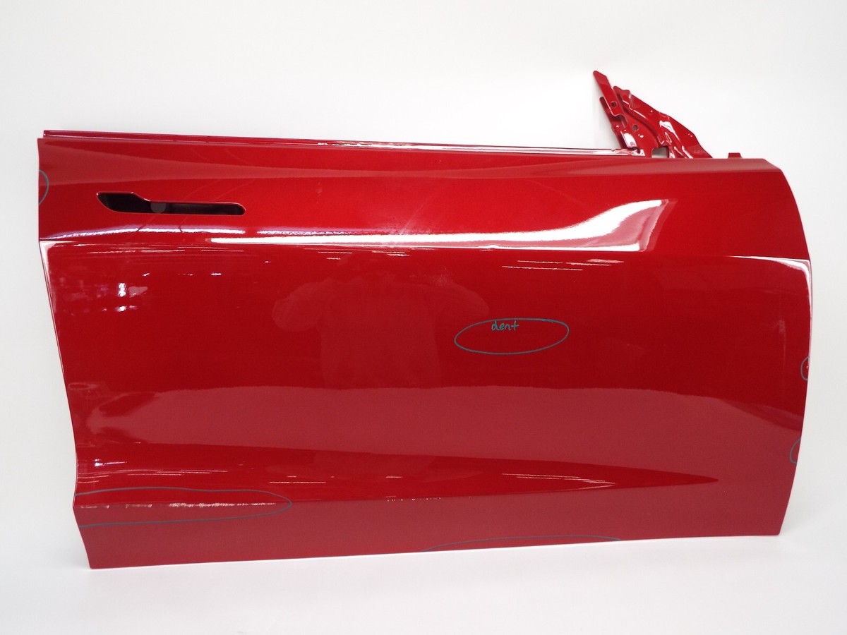 Tesla Model 3 Front RH Passenger Door Shell Red PPMR W/ Light
