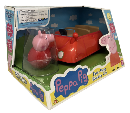 Coche oscilante Peppa Pig Push Along incluye Peppa Pig Weeble 18 m+ - Imagen 2 de 3