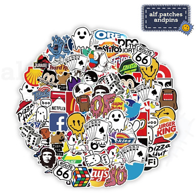 Brand Marke Logo Sticker Lifestyle Cool Fashion Mode - / Aufkleber Set 50 Stk.