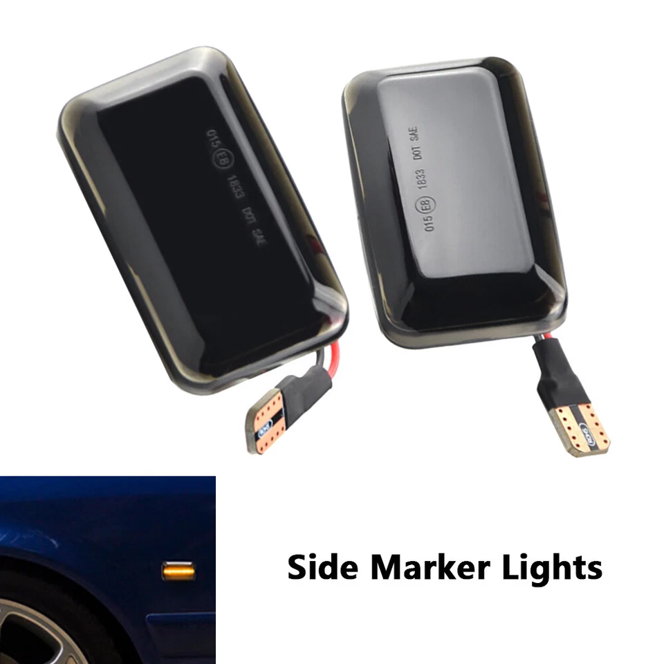 2X Luz LED de señalización lateral para Porsche 911 Carrera 924 944 959 968 Audi VW Golf Foto 2 de 4