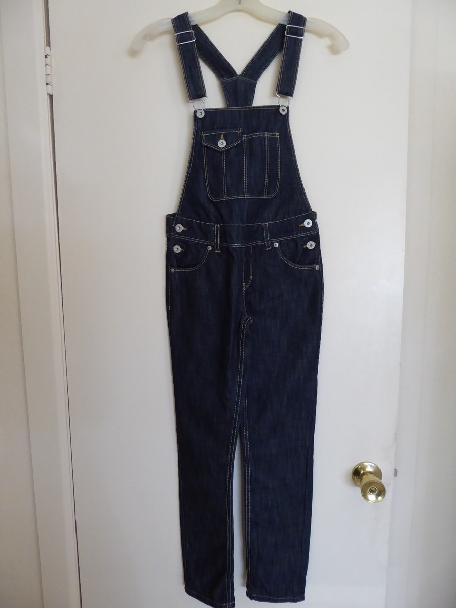 Levis Dark Indigo Overalls Girls size 10 | eBay