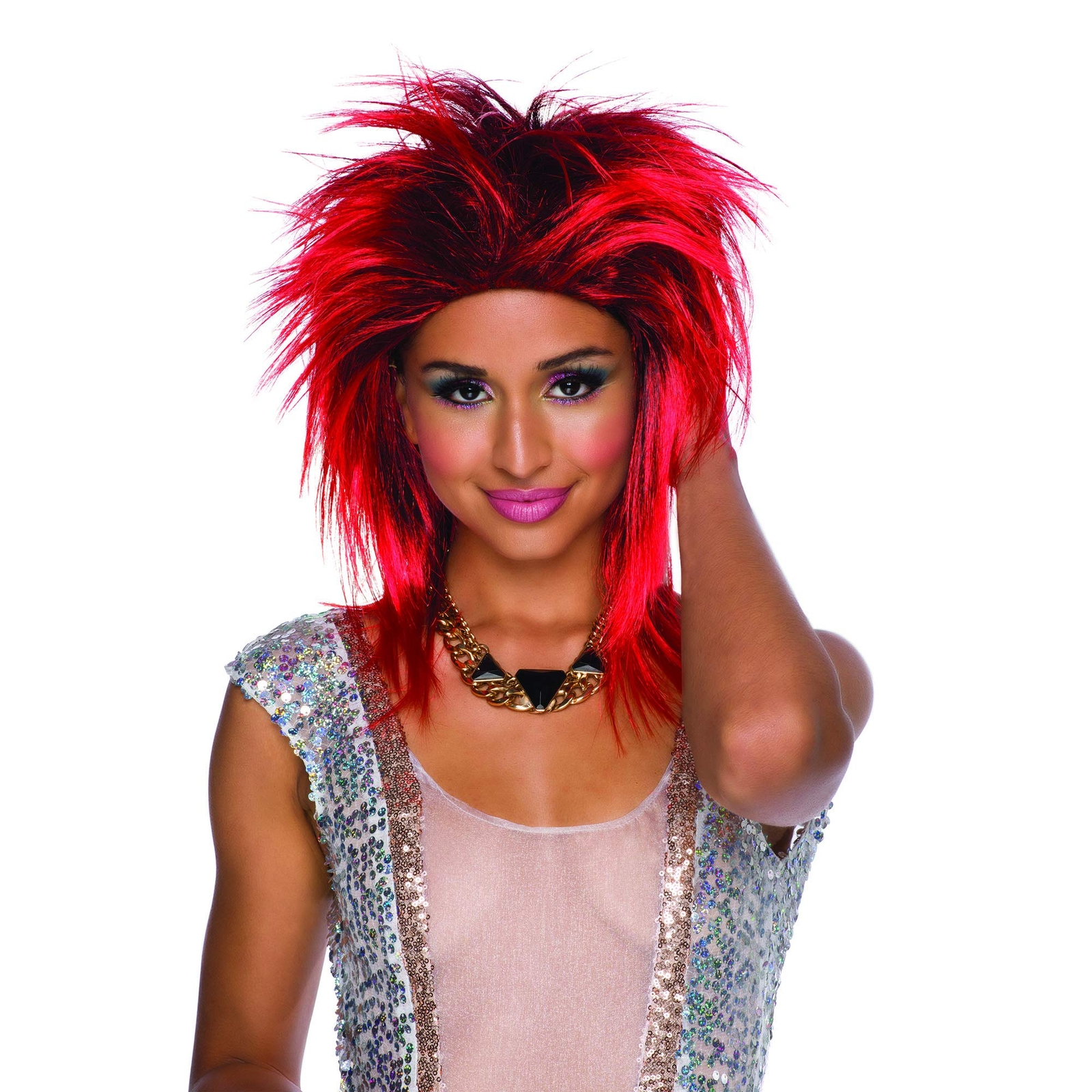 Bristol Novelty BW188 Foxy Rocker Red Wig, Women