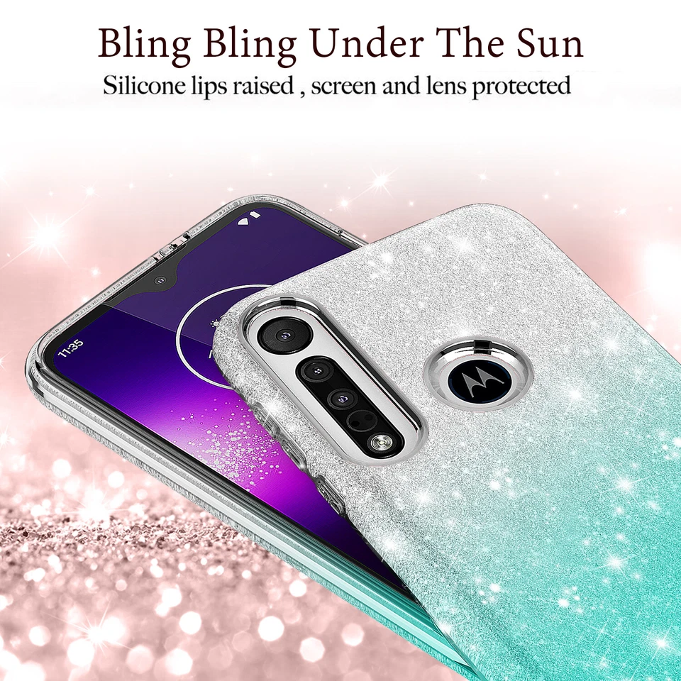 Funda delgada brillante brillante brillante brillante para Moto G8 Power / Motorola G8 Power Foto 3 de 4
