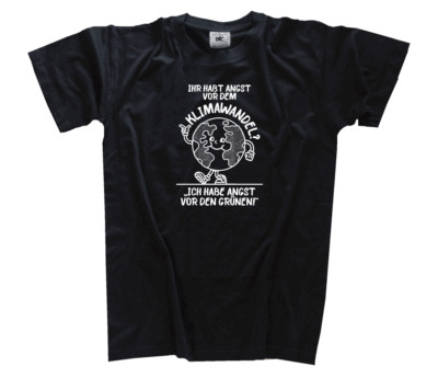 Ich habe Angst vor den Grünen nicht vor dem Klimawandel Grüne Verbrecher T-Shirt