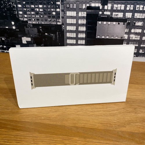 🟢 Apple Watch Strap 49mm 45mm 44mm Olive Alpine Loop Large L 100% Original - Zdjęcie 3 z 14