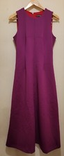 Halston Women Scuba Crepe Midi Dress Berry Purple Sz Sm [ Sz 4/6)