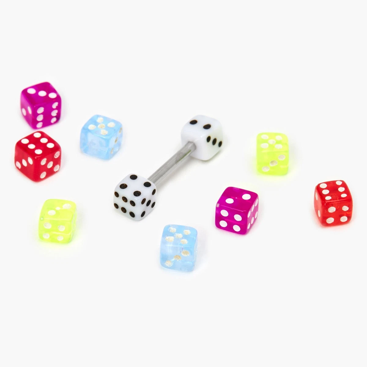Dice tongue hotsell piercing