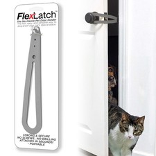 Cat Door Holder Latch - Gray Cat Door Alternative, Flex Latch Strap Let's Cat...
