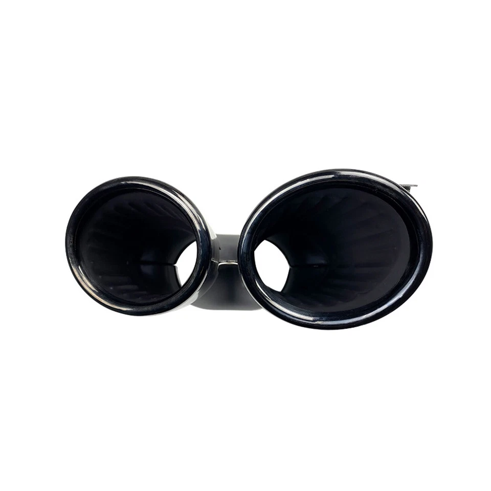 Black Tail Exhaust Tips Muffler Pipe Fit for Mercedes Benz C118 CLA35 A35 AMG - Image 4 of 4
