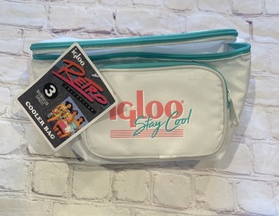 Igloo Throw Back Collection  Stay Cool  Retro 90 s Teal /white Cooler Fanny Pack